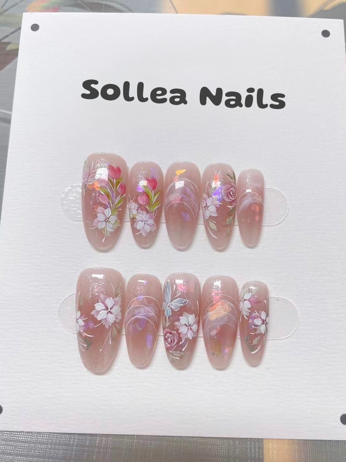 Floral Radiance Nails