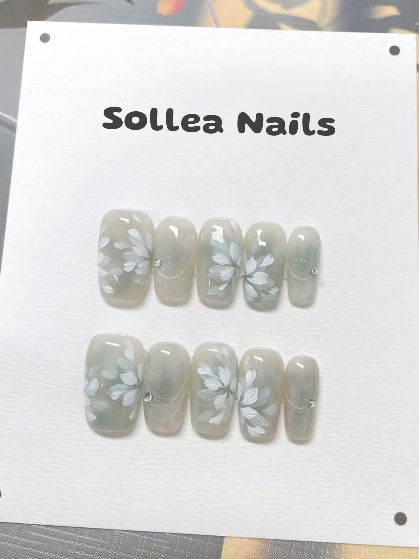 Misty Bloom Nails
