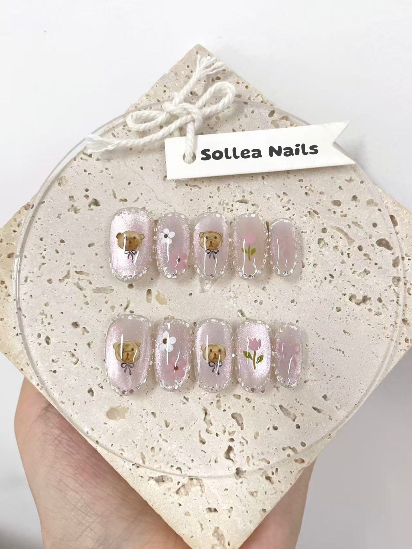 Teddy Blossom Nails