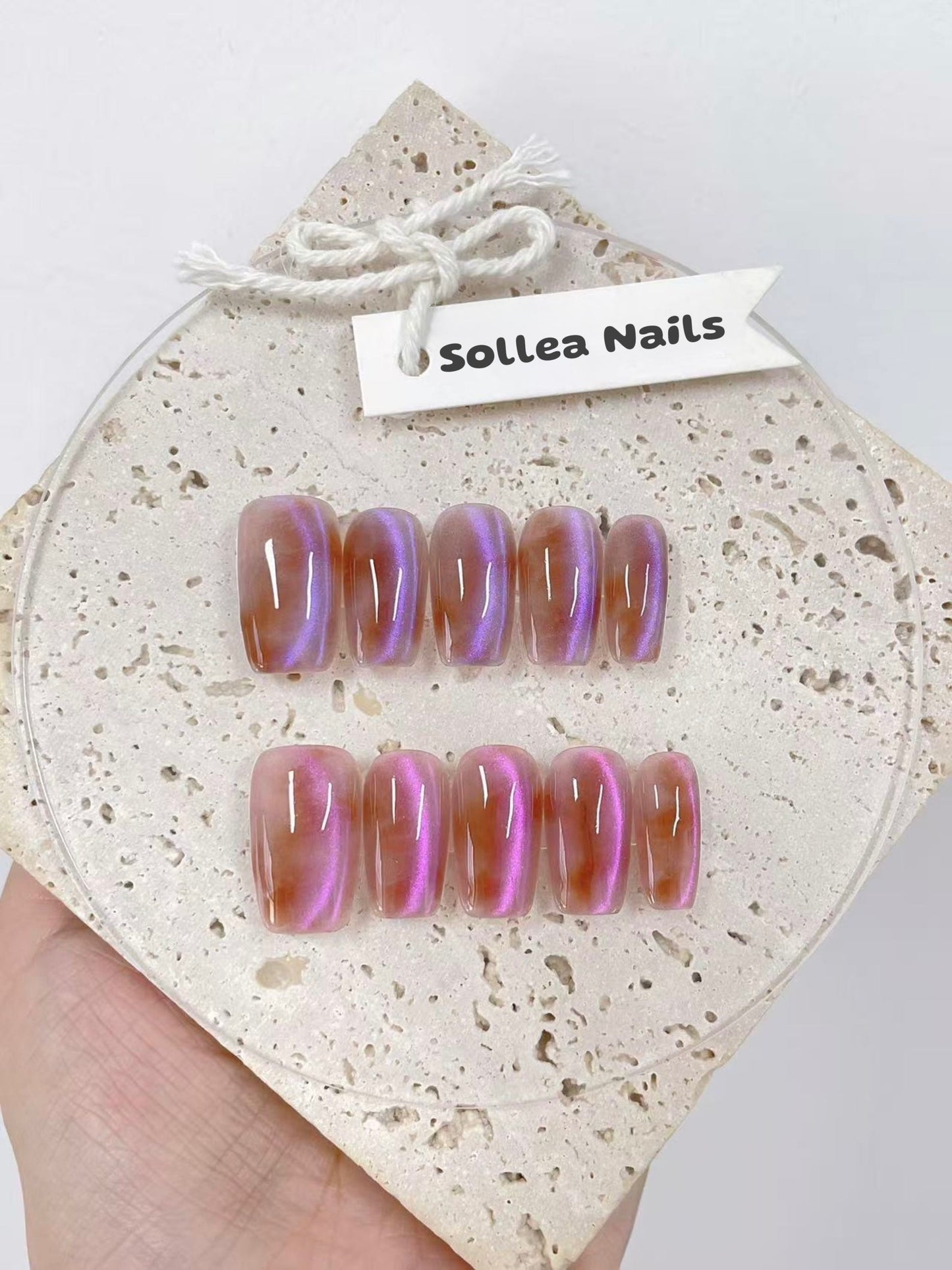 Amethyst Fade Nails
