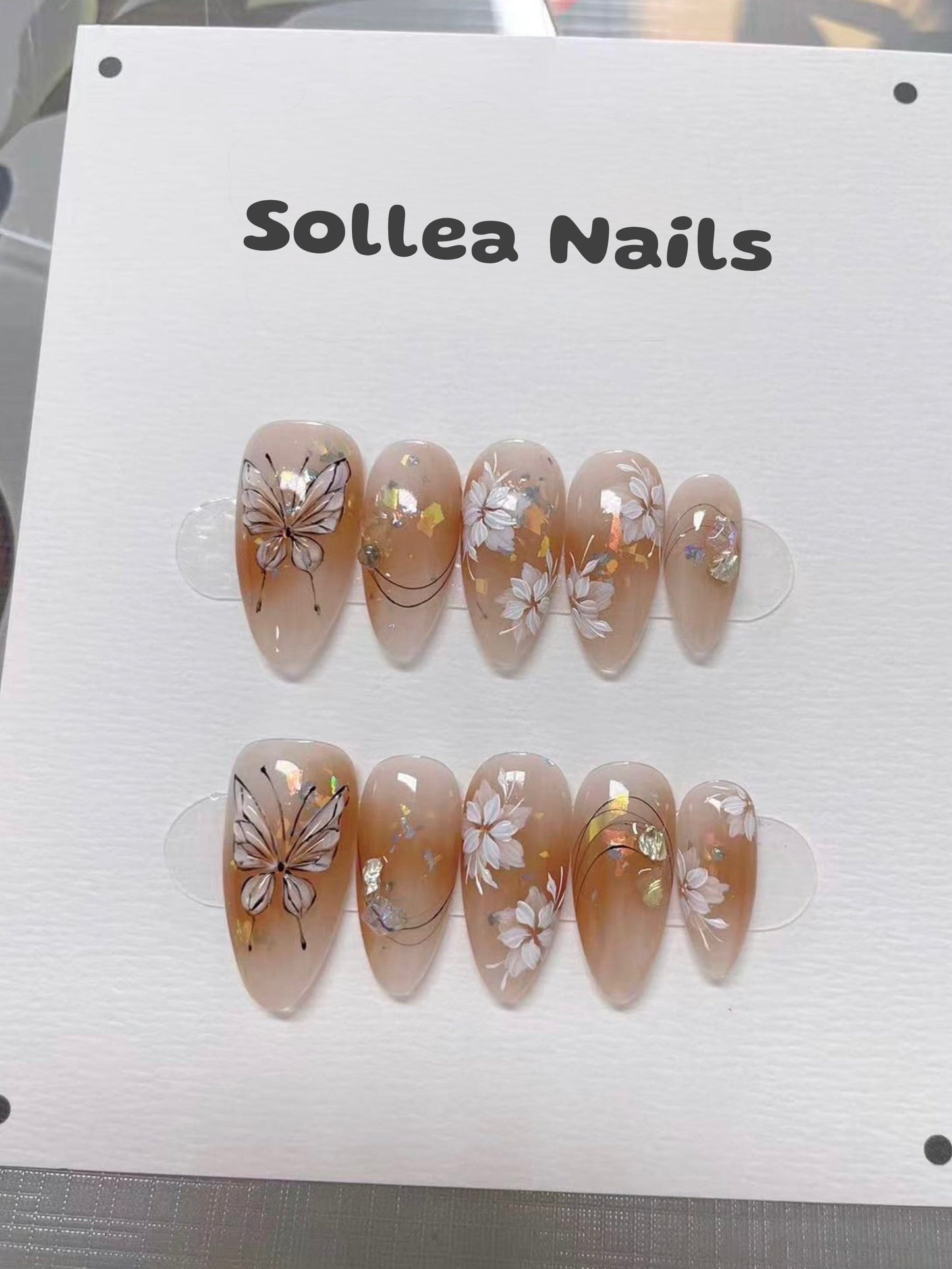 Butterfly Bloom Nails