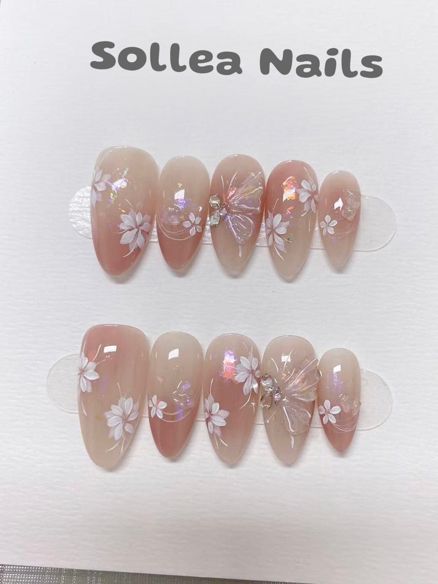 Blush Lace Nails