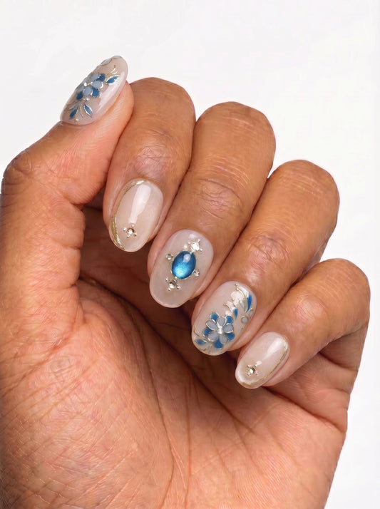 Blossom Azure Nails