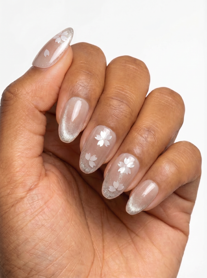 Cherry Blossom Glow Nails