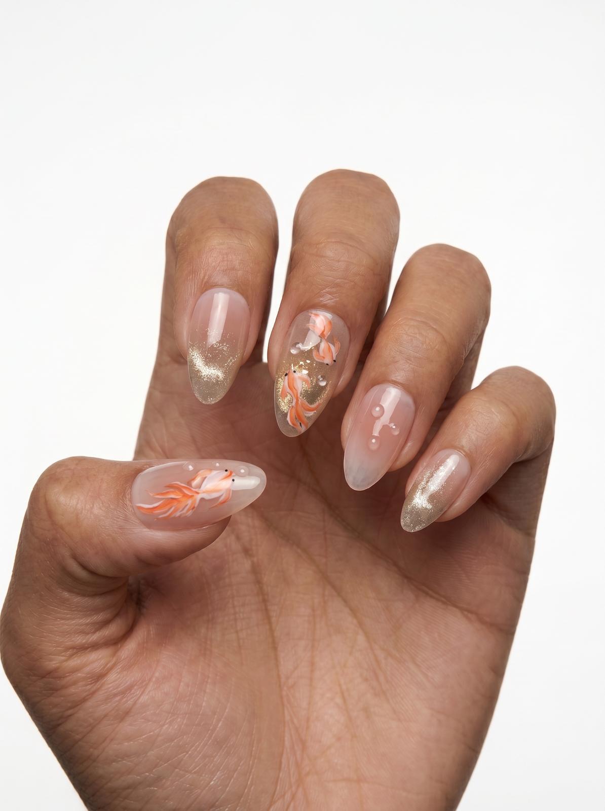 Butterfly Koi Nails