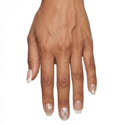 Heart French Nails