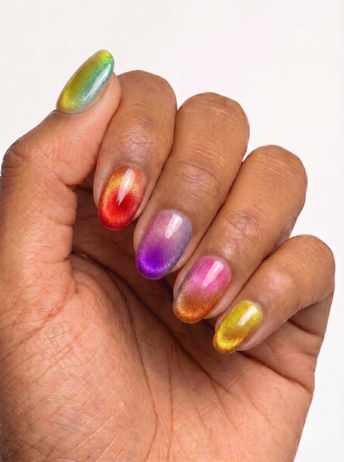 Bright Mirage Nails