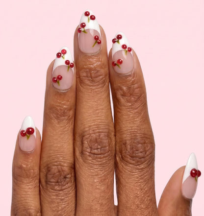 Bubble Cherry Nails