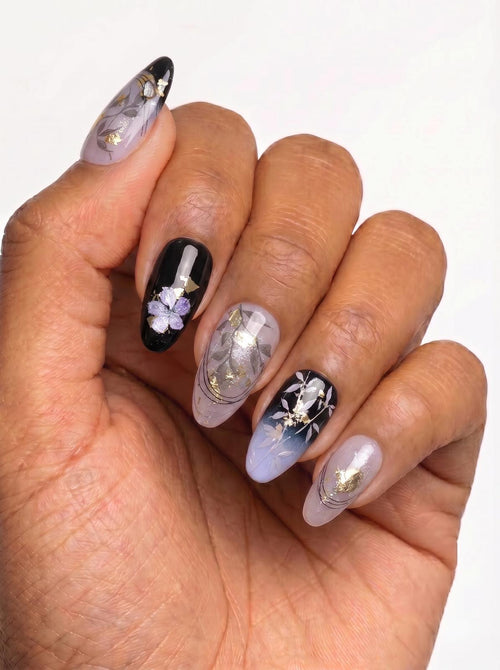 Midnight Meadow Nails