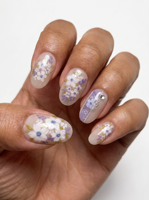 Daylight Flora Nails