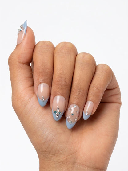 Dipped in Sky Nails