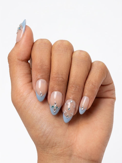 Dipped in Sky Nails
