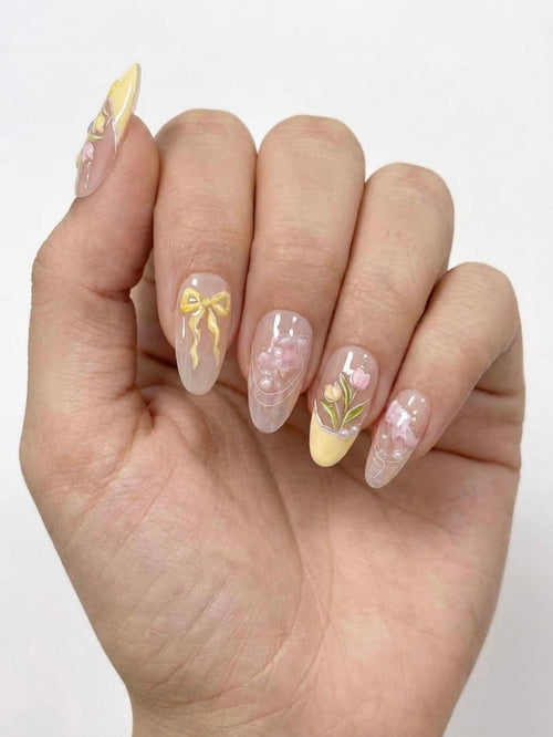 Tulip Bow Nails