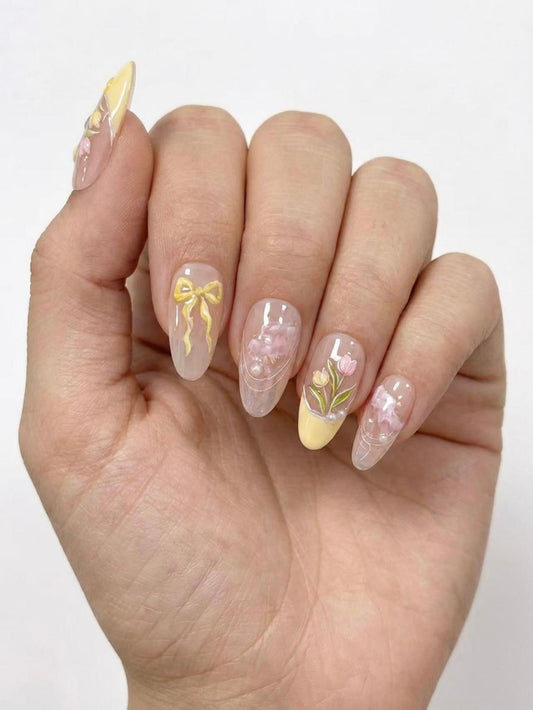 Tulip Bow Nails