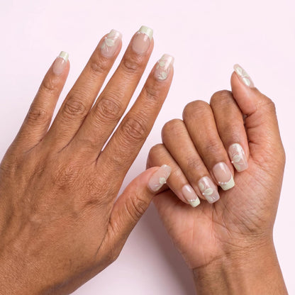 Bloomed in Mint Nails