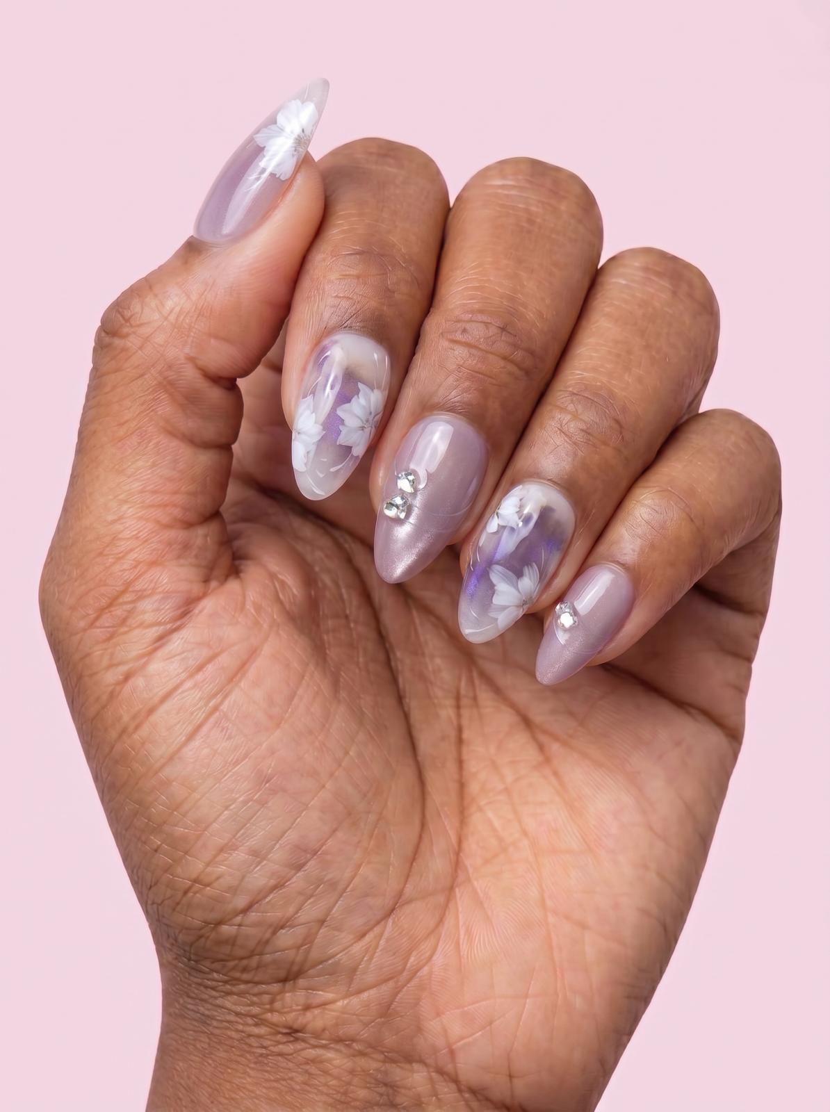 Lavender Bloom Nails
