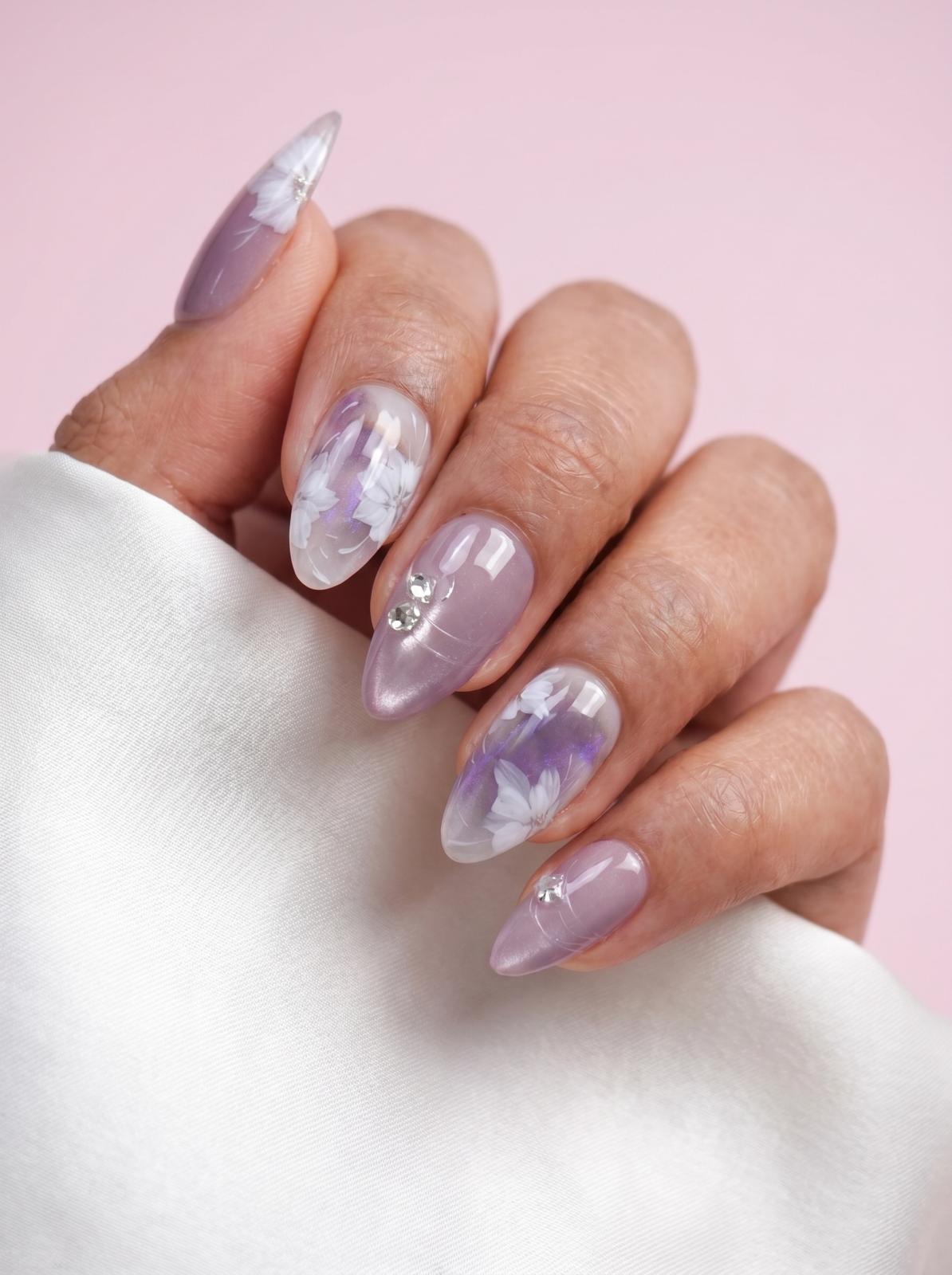 Lavender Bloom Nails