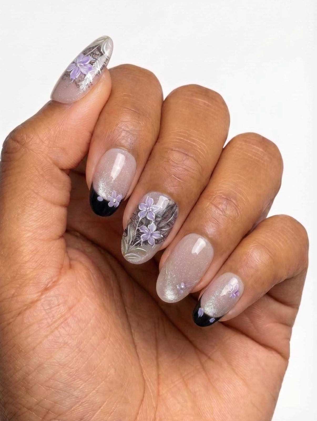 Clara Violet Nails