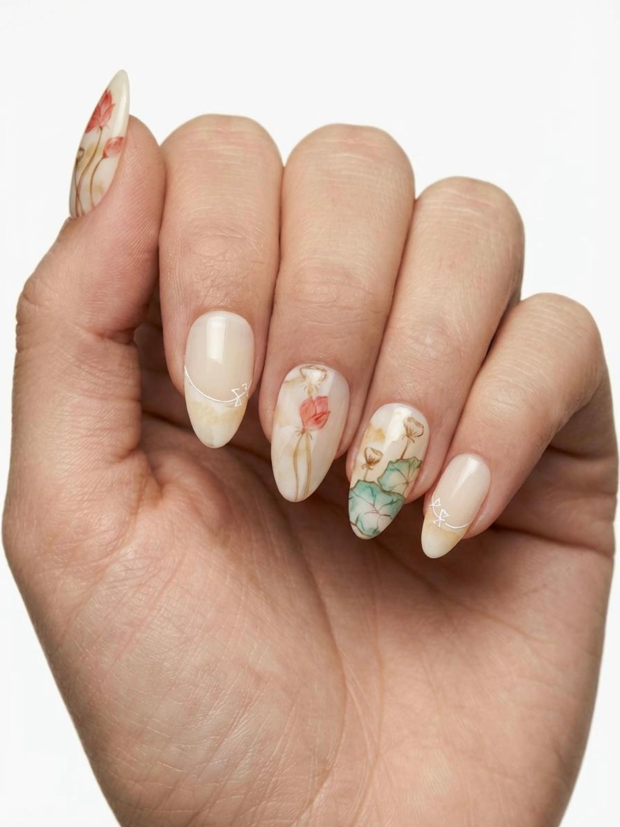 Rustic Bloom Nails