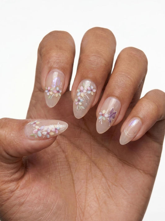 Nude Garden Nails