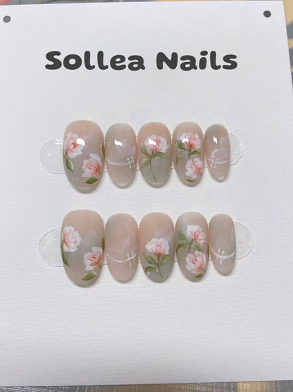 Floral Harmony Nails