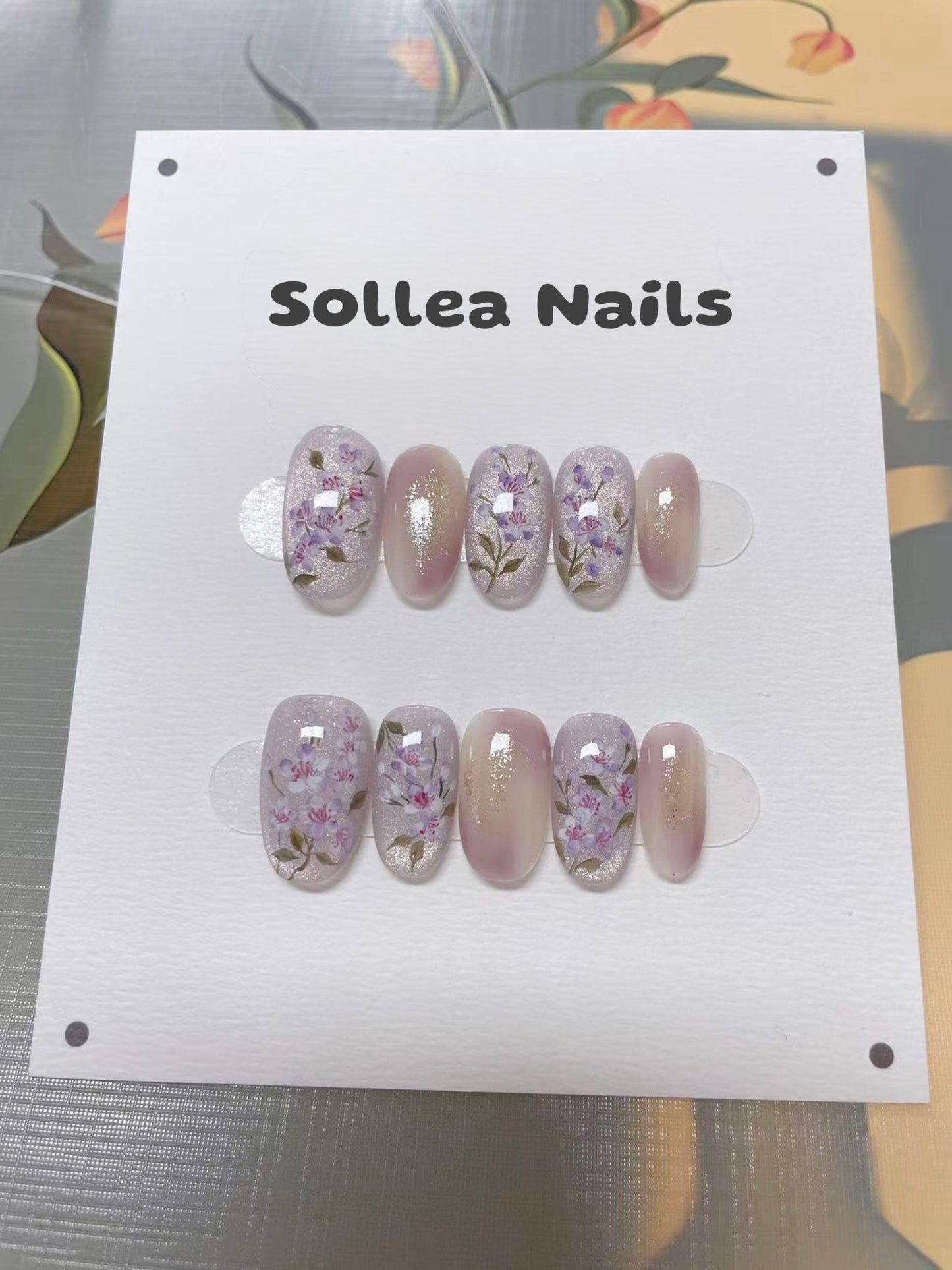 Violet Whisper Nails