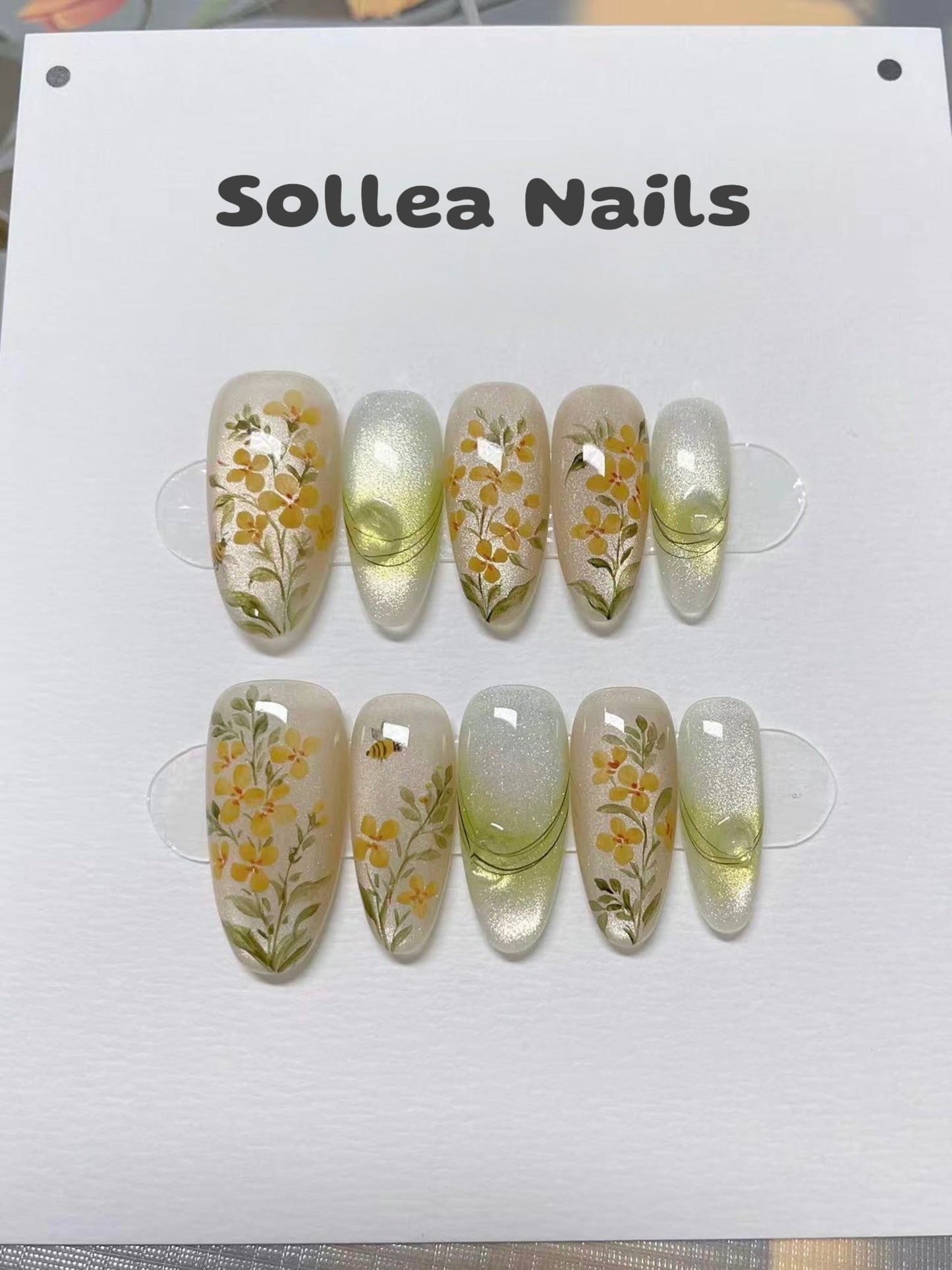 Honey Bloom Nails