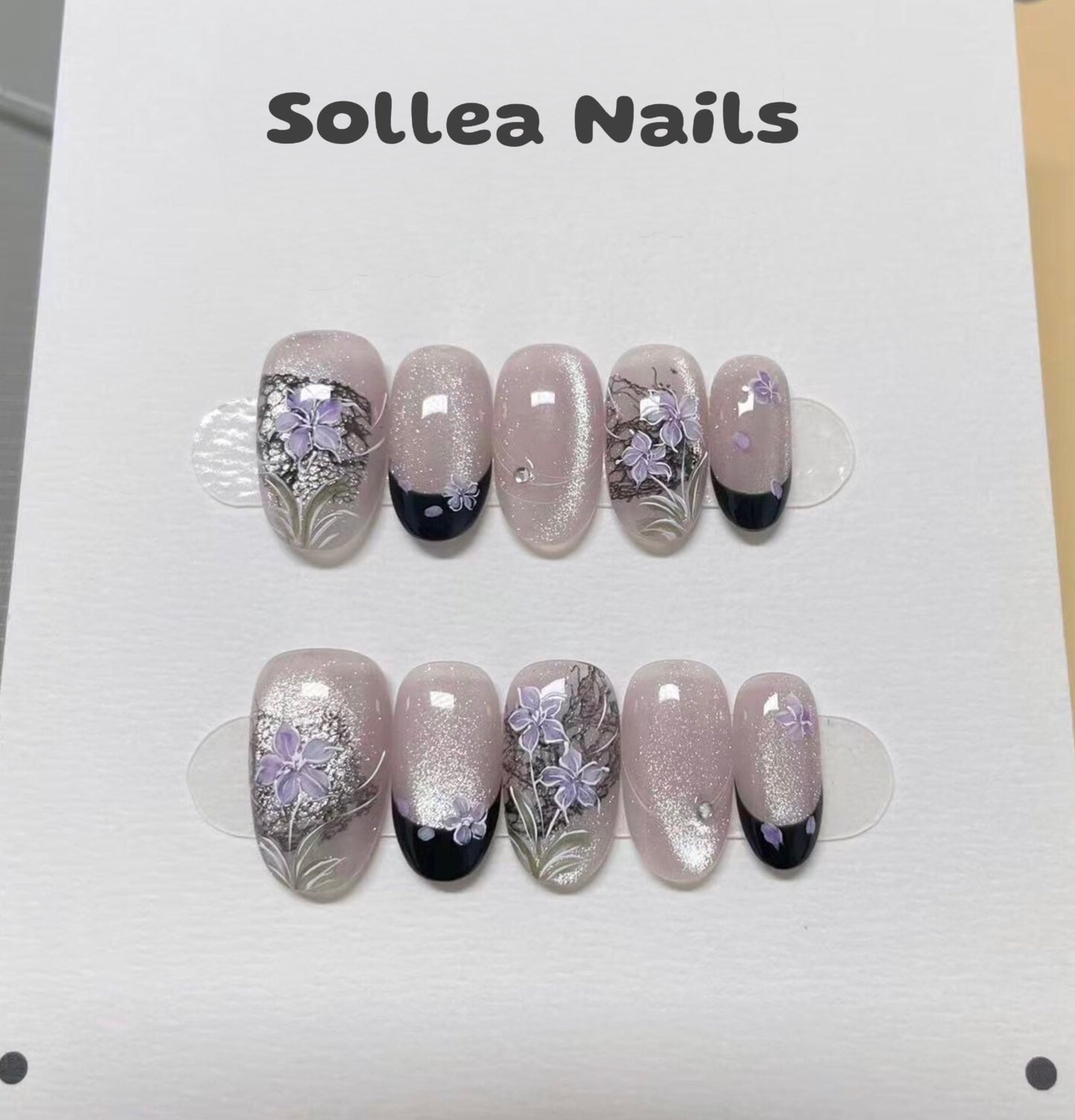 Clara Violet Nails