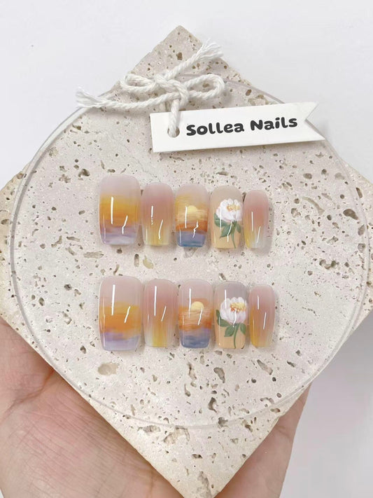 Sunset Garden Nails