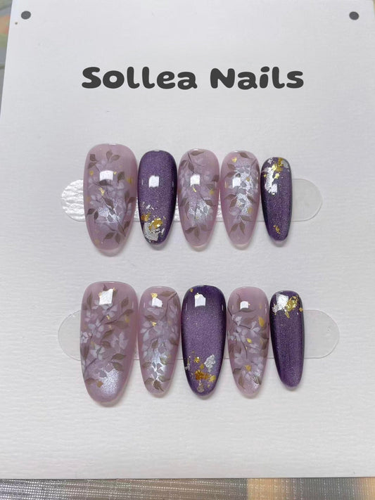 Lavender Bloom Nails