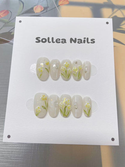 Lemon Petal Nails