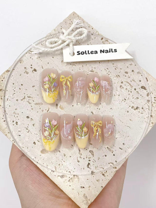 Tulip Bow Nails