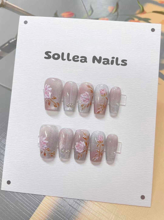 Camellia Frost Nails