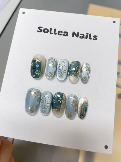 Emerald Breeze Nails