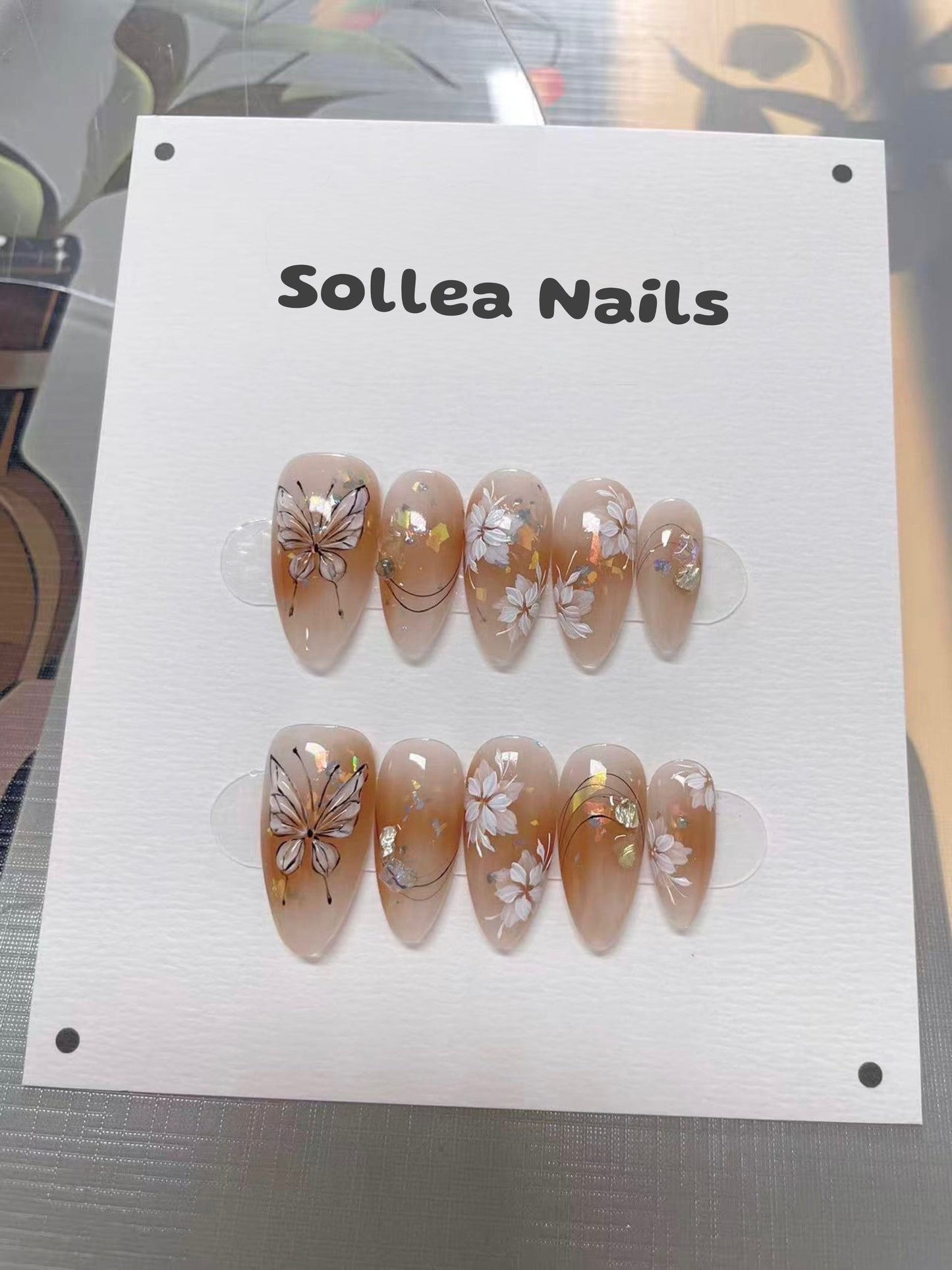 Butterfly Bloom Nails