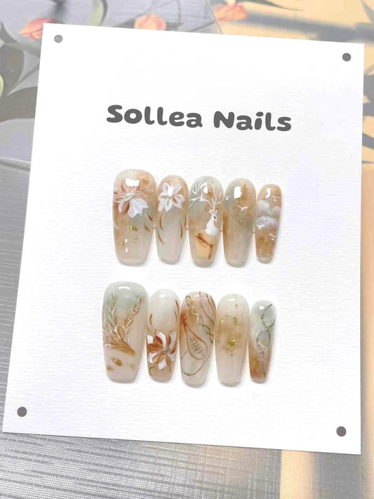 Woodland Bunny Nails