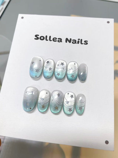 Stardust Waves Nails