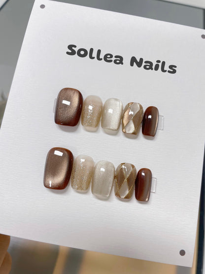 Mocha Luxe Nails