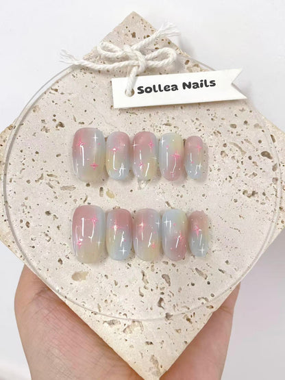 Pastel Stardust Nails