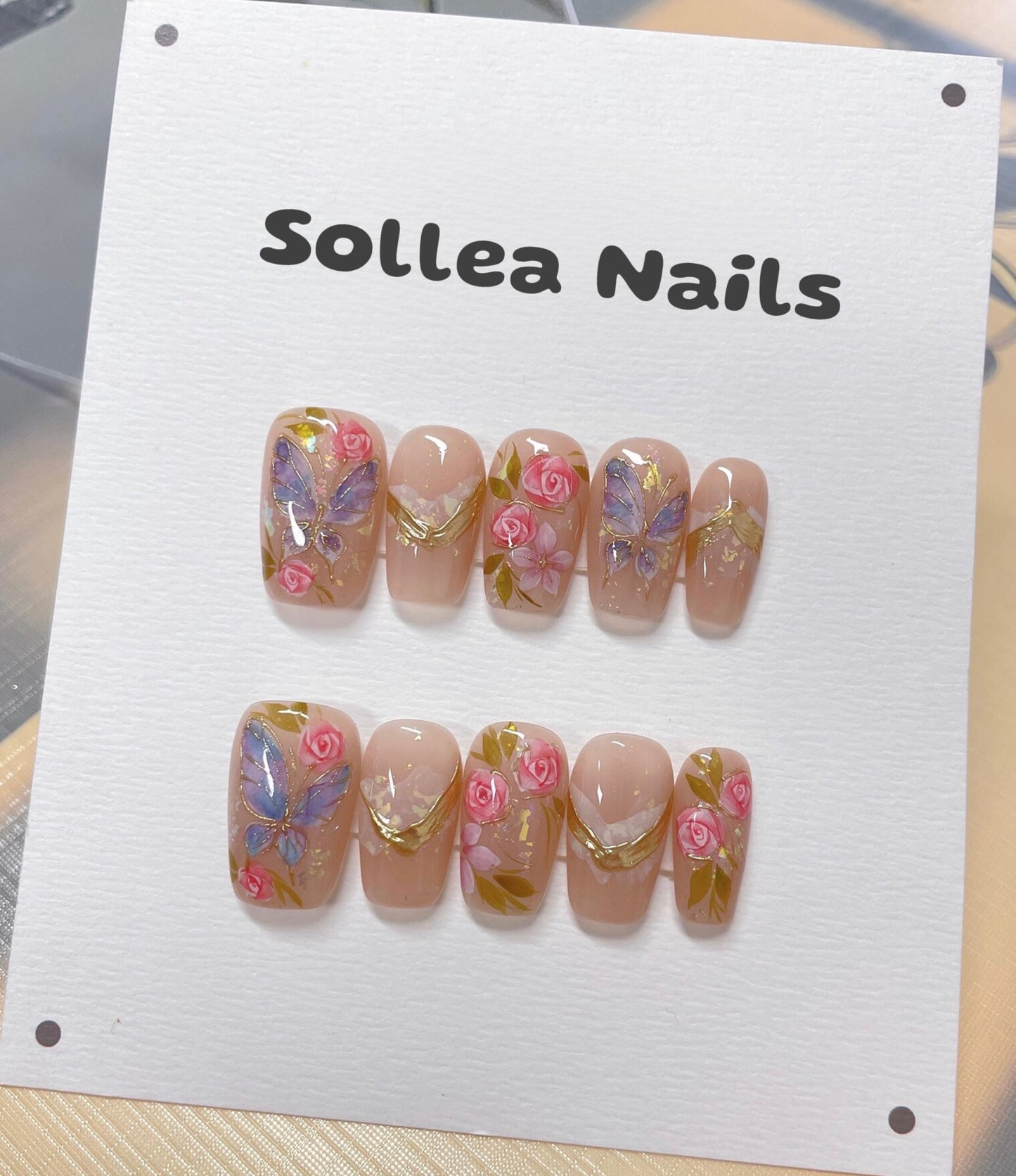 Bloomed in Blush Nails
