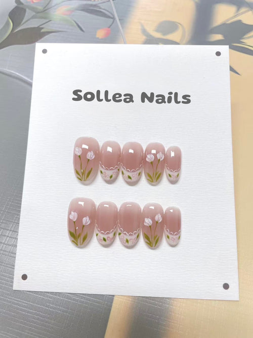 Tulip Blush Nails