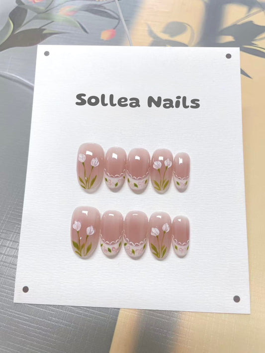 Tulip Blush Nails