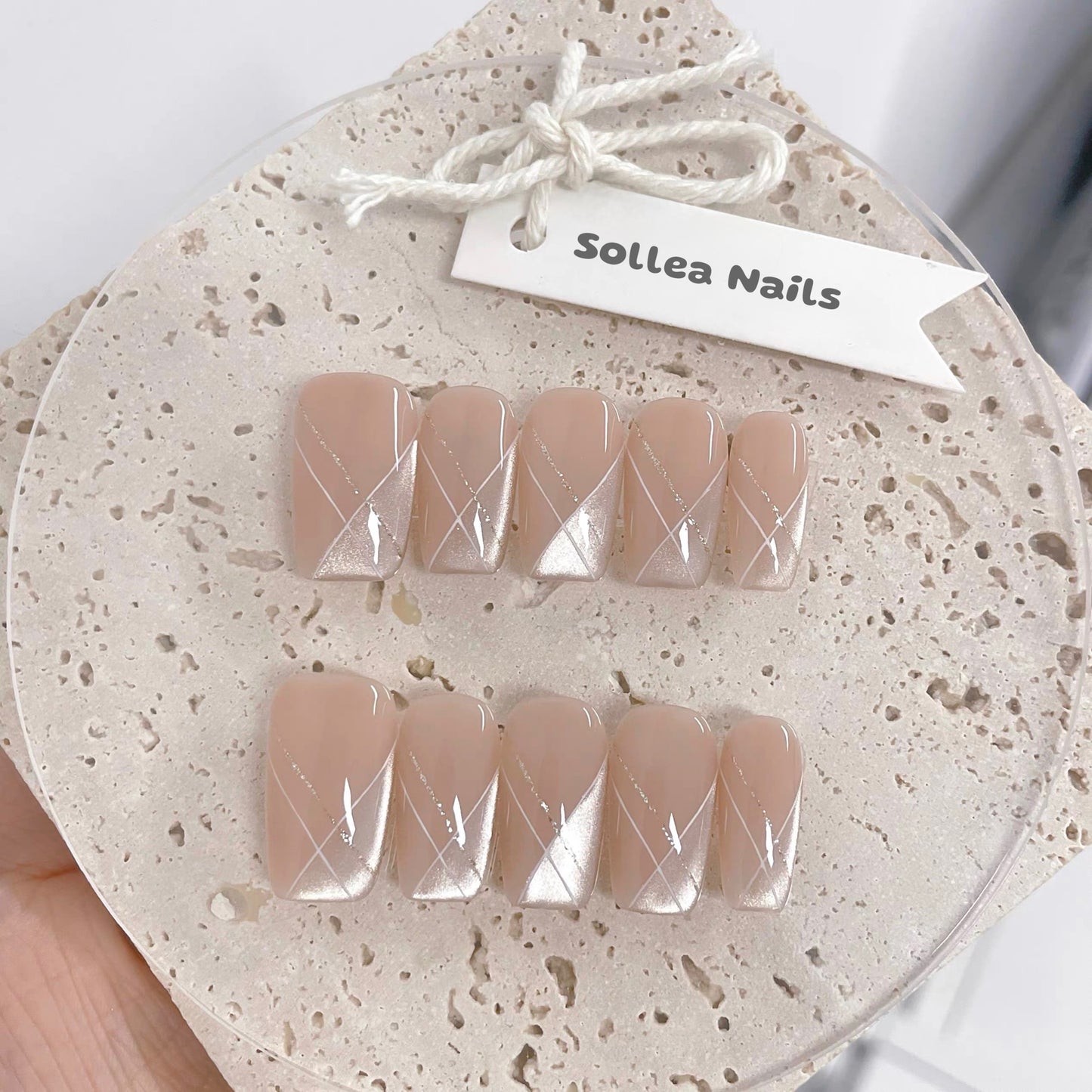 Gilded Whisper Nails