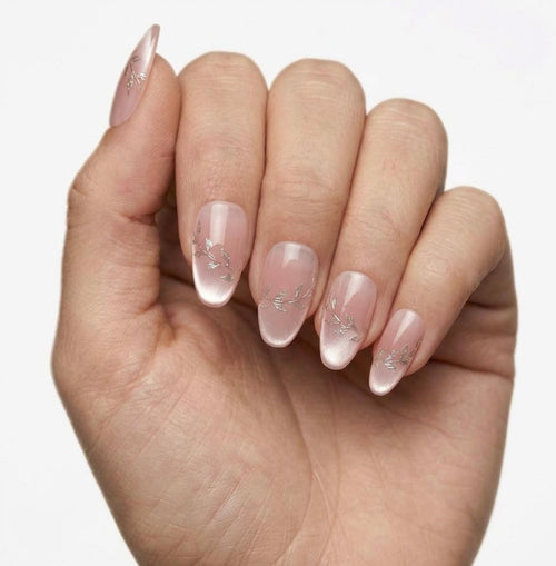 Gold Leaf Ombre Nails