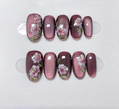 Berry Bloom Nails