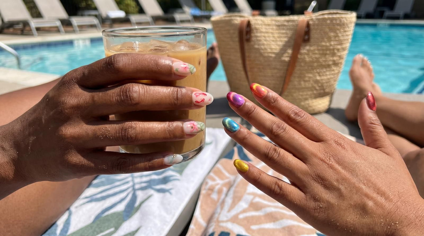 Bright Mirage Nails